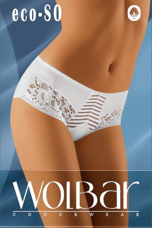 Floral Elegance Lace Panties with Full Coverage - Wolbar 30635 Model