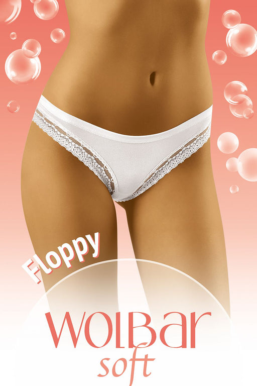 Elegant Lace-Trimmed Cotton Panties - Wolbar Model 30640