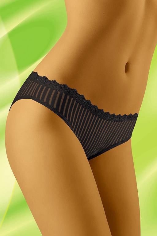 Elegant Sheer Ribbed Panties - Premium Comfort and Style (Model 30637)