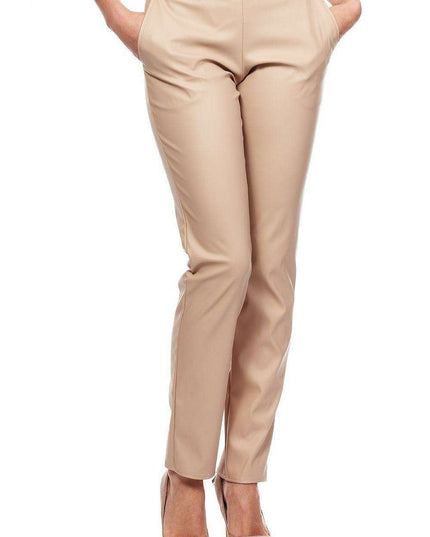 Chic Eco-Friendly Straight Leg Trousers with Practical Side Pockets - Model 35780 Moe for Women