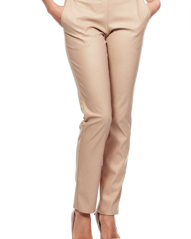 Chic Eco-Friendly Straight Leg Trousers with Practical Side Pockets - Model 35780 Moe for Women