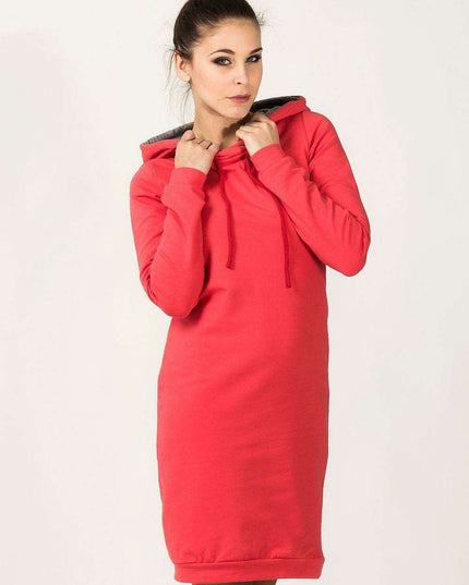 Sporty Elegance Hooded Dress - Tessita Model 36014