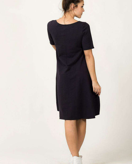 Stylish Comfort Sweatshirt Dress - Tessita Collection