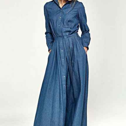 Spring Bloom Maxi Shirt Dress For Women Casual Chic