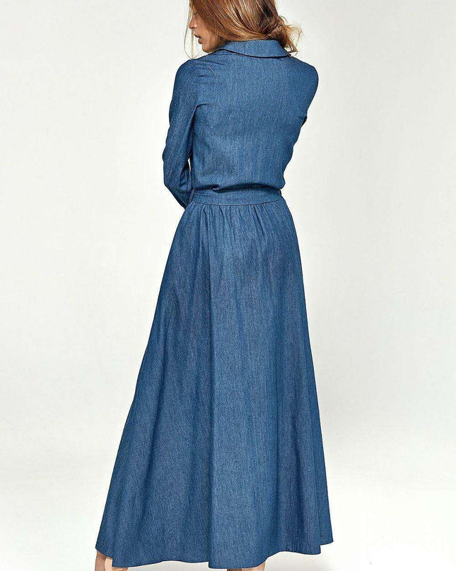 Spring Bloom Maxi Shirt Dress For Women Casual Chic