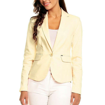 Elegant Pointed Collar Blazer