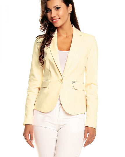 Elegant Pointed Collar Blazer