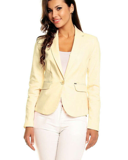Elegant Pointed Collar Blazer
