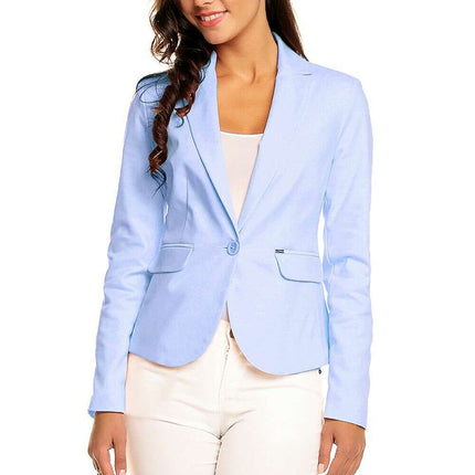 Elegant Pointed Collar Blazer