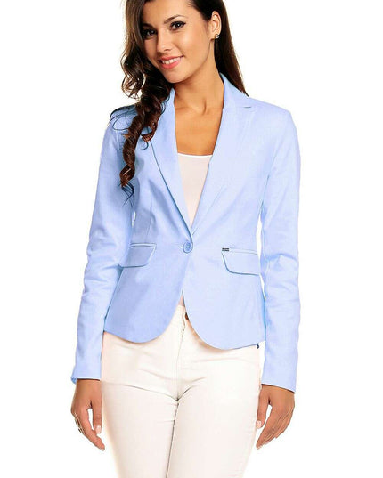 Elegant Pointed Collar Blazer
