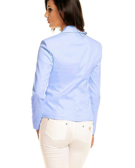 Elegant Pointed Collar Blazer