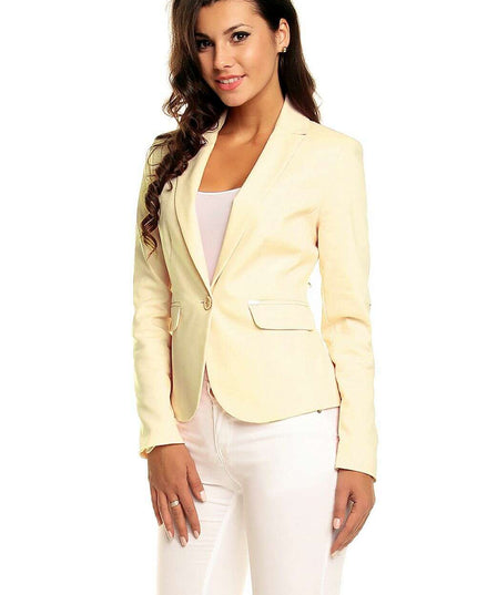 Elegant Pointed Collar Blazer