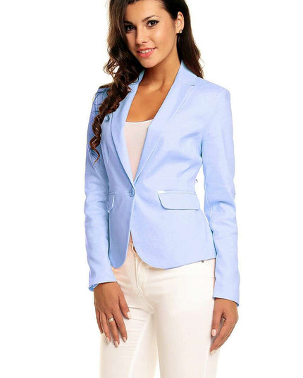 Elegant Pointed Collar Blazer