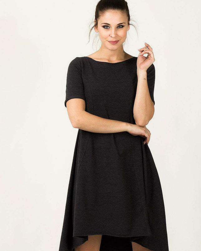 Chic Charcoal Sweater Dress for Effortless Style