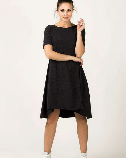 Chic Charcoal Sweater Dress for Effortless Style