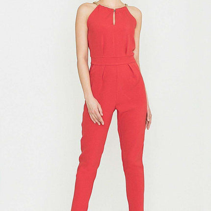Sophisticated Chain-Detail Jumpsuit