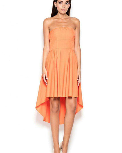 Chic Asymmetrical Strapless Day Dress by Lenitif