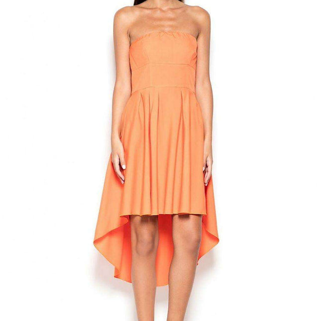 Chic Asymmetrical Strapless Day Dress by Lenitif