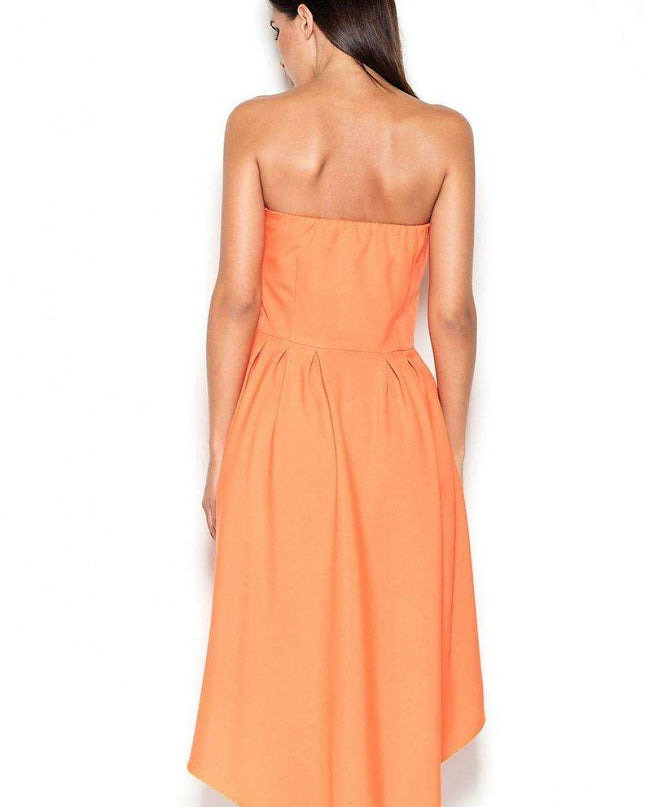 Chic Asymmetrical Strapless Day Dress by Lenitif