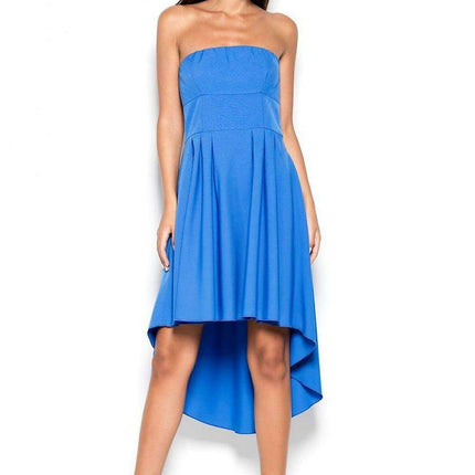 Chic Asymmetrical Strapless Day Dress by Lenitif