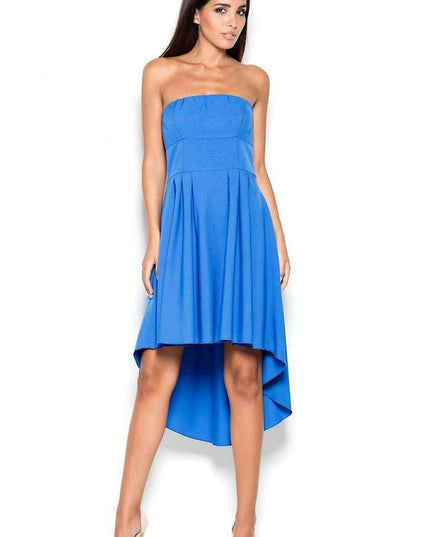 Chic Asymmetrical Strapless Day Dress by Lenitif