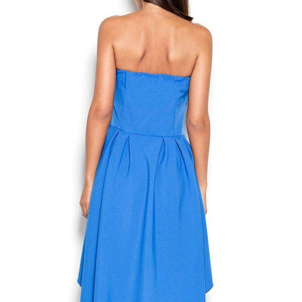 Chic Asymmetrical Strapless Day Dress by Lenitif