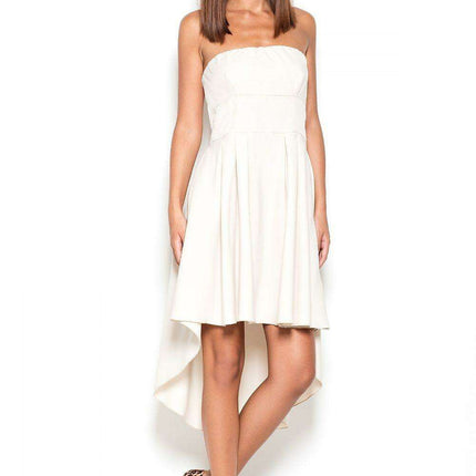 Chic Asymmetrical Strapless Day Dress by Lenitif