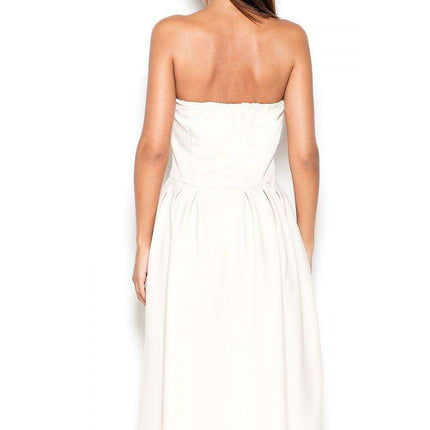 Chic Asymmetrical Strapless Day Dress by Lenitif