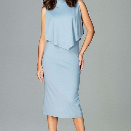 Sophisticated Cape Cocktail Dress - Lenitif
