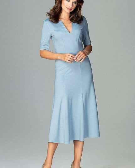 Elegant V-Neck Evening Dress for Women