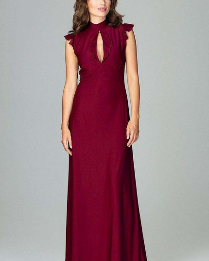 Chic Ruffled Maxi Evening Dress "Lenitif"