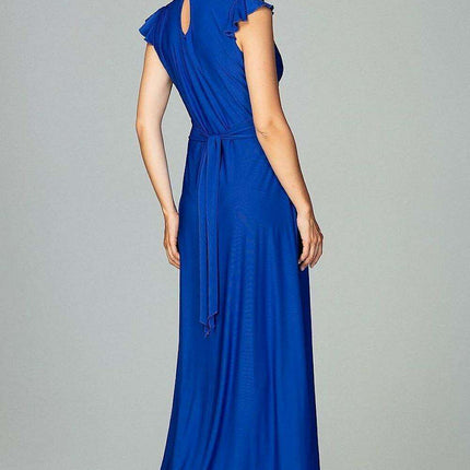 Chic Ruffled Maxi Evening Dress "Lenitif"