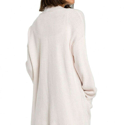 Open Front Long Sleeve Knit Cardigan