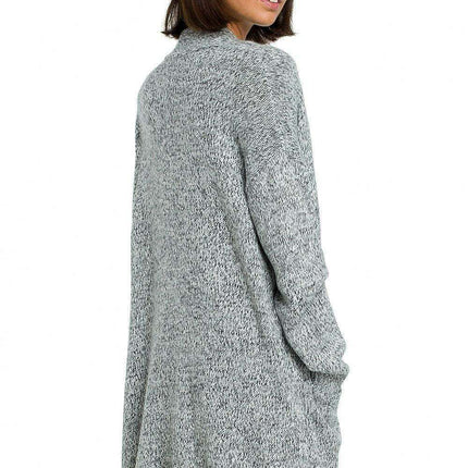 Open Front Long Sleeve Knit Cardigan