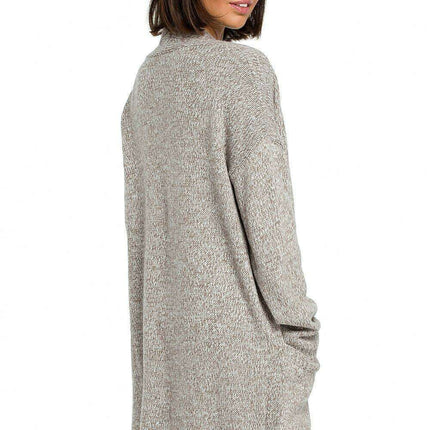 Open Front Long Sleeve Knit Cardigan