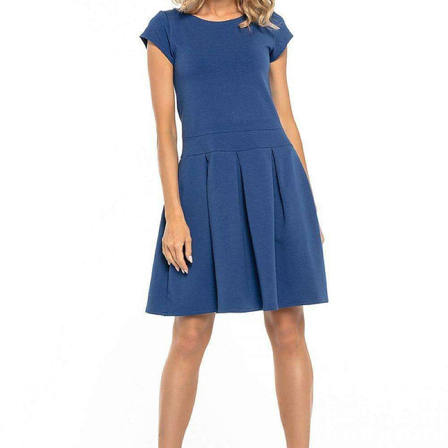 Sophisticated Pleated Daytime Dress