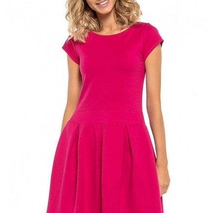 Sophisticated Pleated Daytime Dress