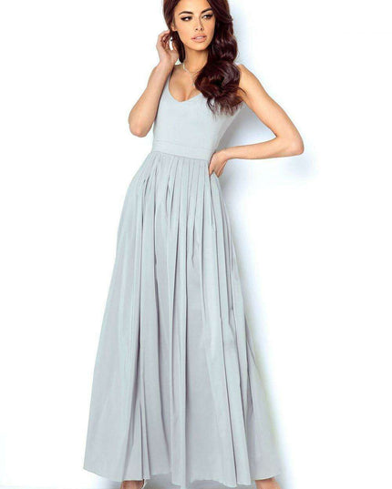 Elegant Ivory Chiffon Bridal Gown European Style Dress