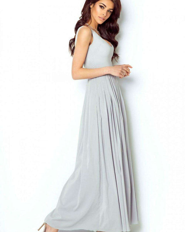 Elegant Ivory Chiffon Bridal Gown European Style Dress