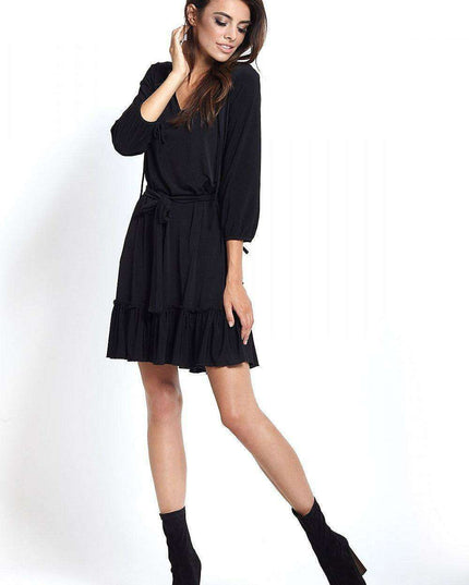 Charming Ruffle Hem Daydress European Casual Everyday Wear