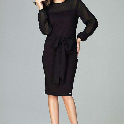 Elegant Bow-Detail Evening Gown