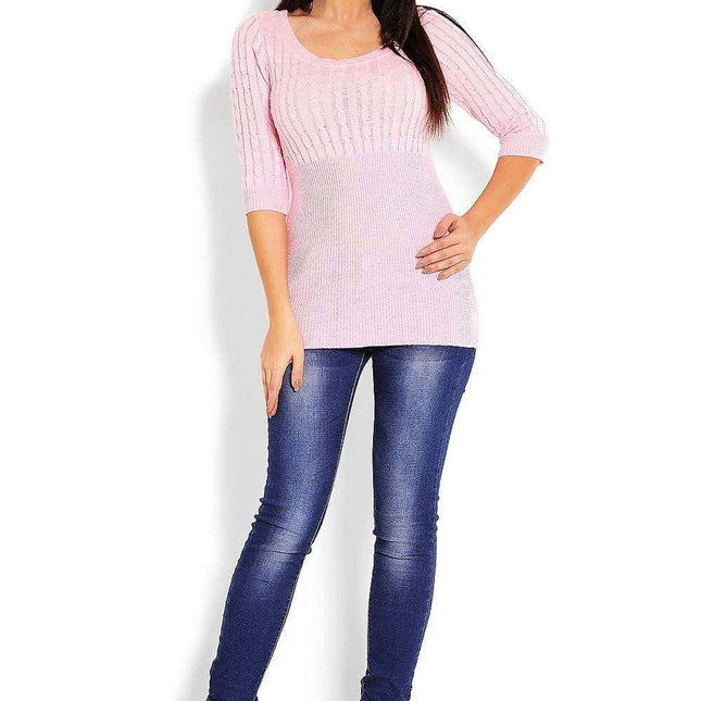 Elegant Braided Knit Jumper - Stylish and Comfortable Sweater
