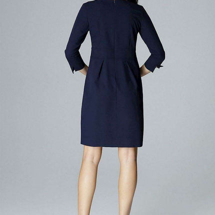 Chic V-Neck Midi Day Dress