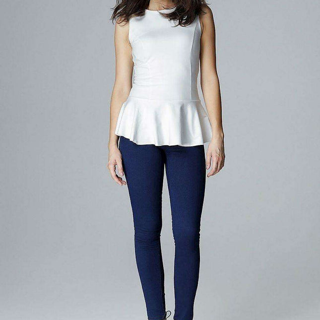 Chic Basque-Back Top