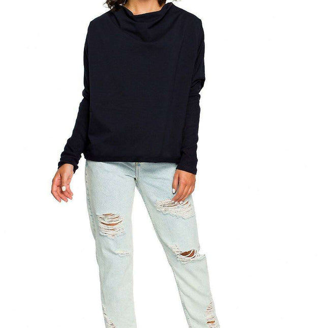 Chic Cozy Cotton Blend Women's Sweatshirt by BeWear