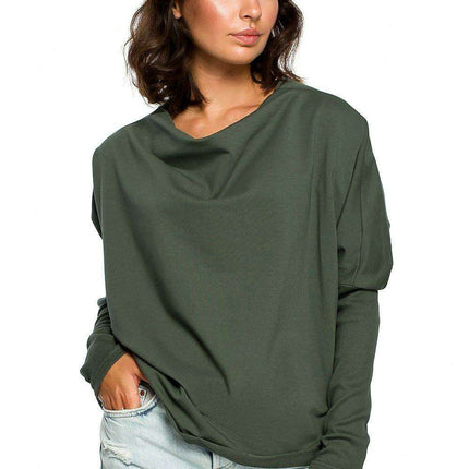 Chic Cozy Cotton Blend Women's Sweatshirt by BeWear