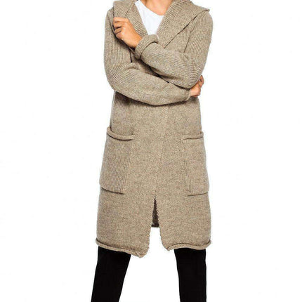 Snuggly Hooded Knitted Sweater