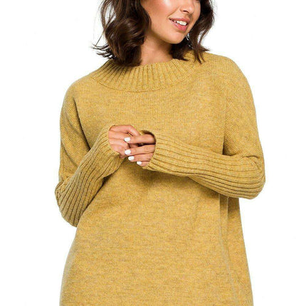 Elegant Kimono Sleeve Knit Sweater - Versatile Jumper BE