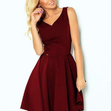 Chic Navy Blue Evening Gown with Pink Floral Accents - Numoco Dress