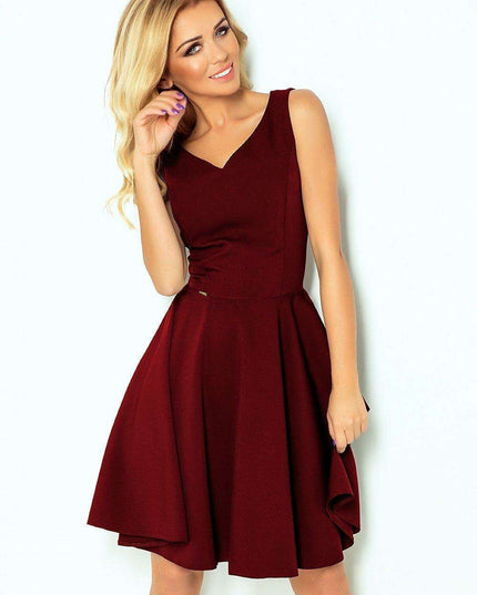 Chic Navy Blue Evening Gown with Pink Floral Accents - Numoco Dress